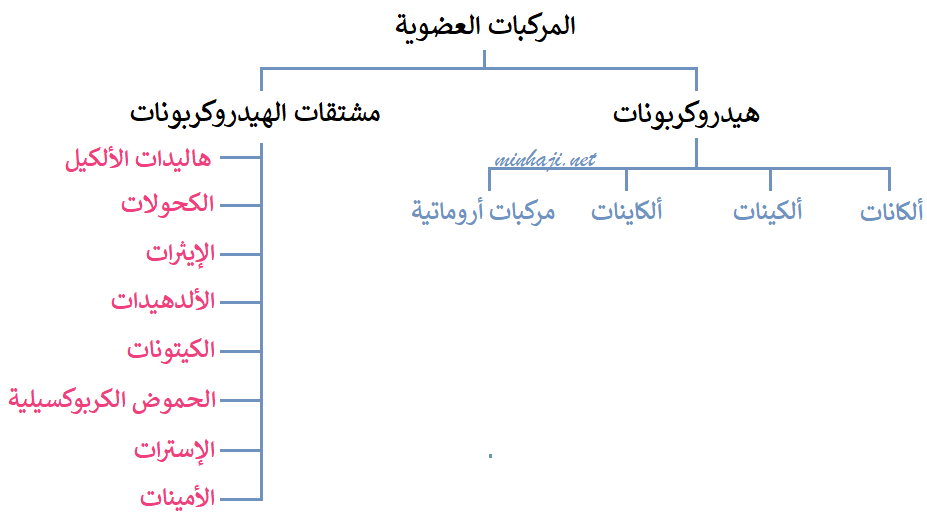 تصنيف المركبات العضوية